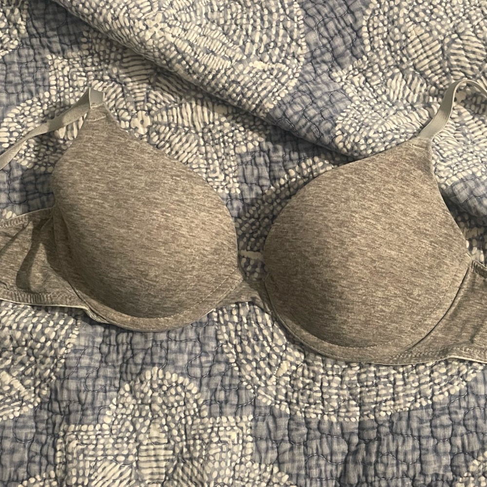 Gray Padded Bra